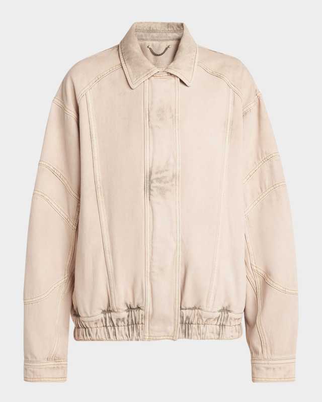 Nancy Denim Bomber Jacket